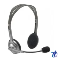هدفون لاجیتک headset logitech h110 ag dark gray